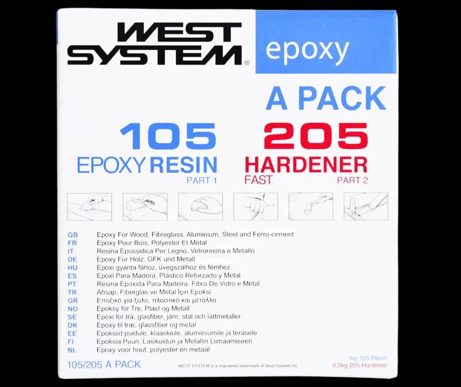West-System-A105-205-nopea-epoksipakkaus-12Kg